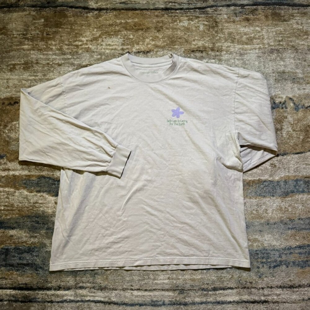 Summer Fridays Self-Care Club Long Sleeve – XL Beige